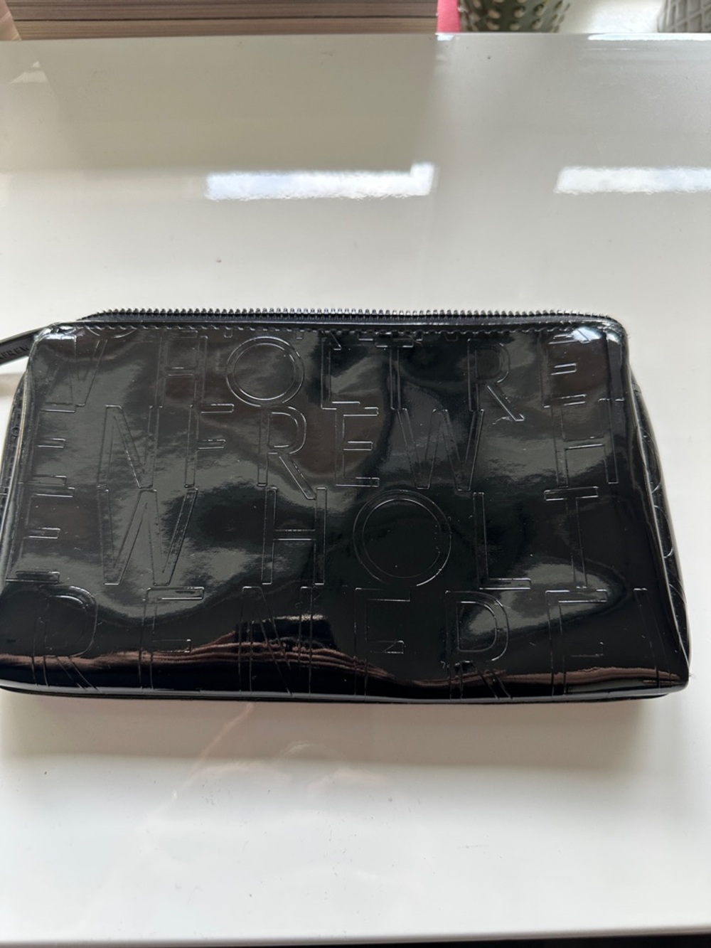Black Glossy Zip Wallet - Brand Holy Renfrew (57)